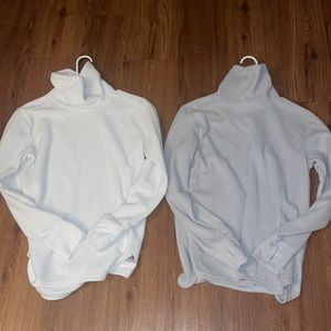 Set of two adidas fleece turtle neck long sleeves